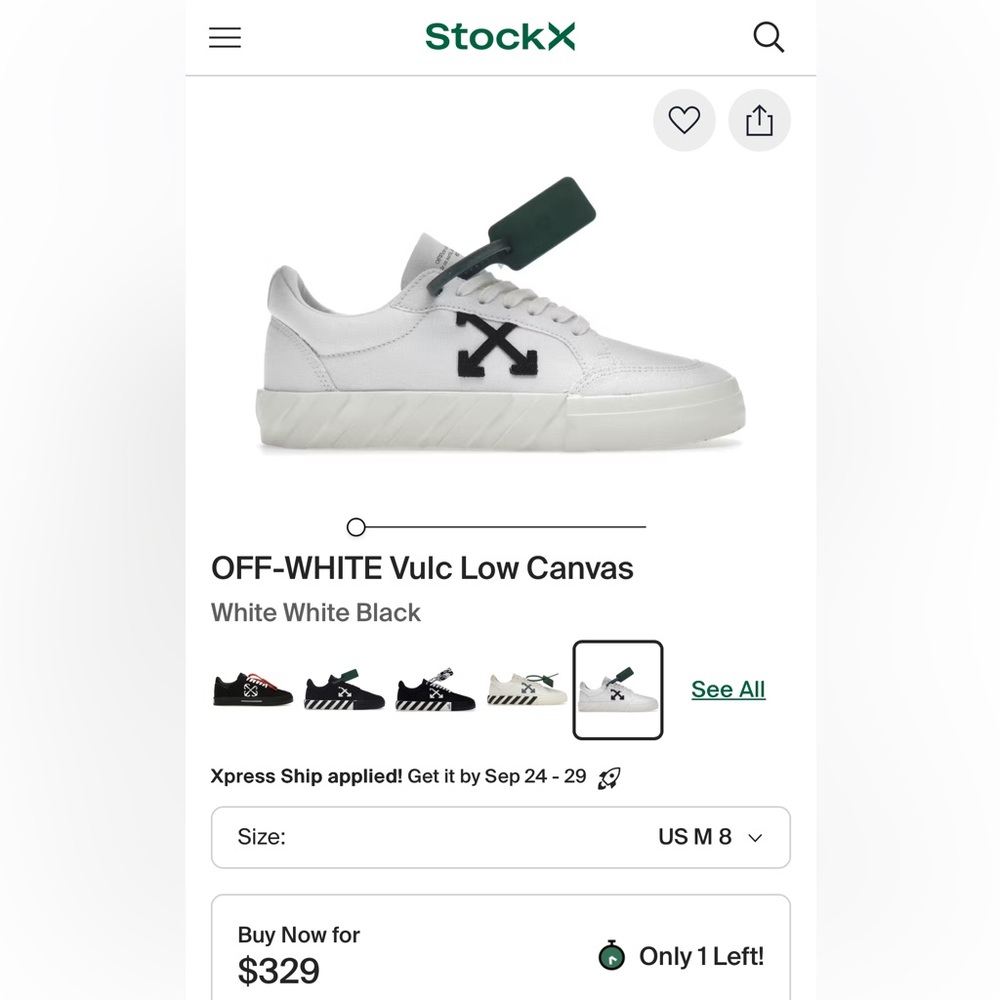 Off-White Kids Low-Top Canvas Sneakers in White with Black Arrow